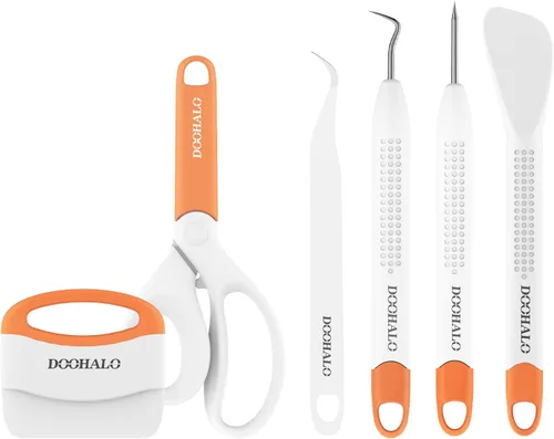 Vista 10 de DOOHALO Brayer Roller - Herramientas de deshierbe de vinilo compatibles con Cricut Crafting Kit de accesorios básicos para silueta, raspador