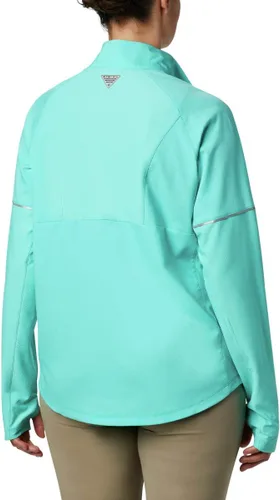 Vista 2 de Columbia Ultimate Catch Zero - Híbrido de manga larga para mujer, delfín, talla L