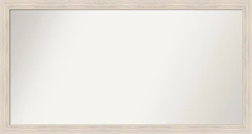 Vista 409 de Amanti Art Espejo personalizado, espejo de baño estrecho Alexandria White Wash, espejo de pared o espejo de tocador de baño sobre el fregadero