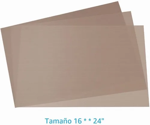 Vista 2 de Selizo Paquete de 10 láminas de teflón de PTFE para prensa de calor de 16 x 24 pulgadas, antiadherente, resistente al calor