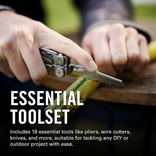 Vista 2 de LEATHERMAN, Wave+, Multiherramienta versátil de tamaño completo 18-en-1 para bricolaje, hogar, jardín, al aire libre o transporte diario (EDC)