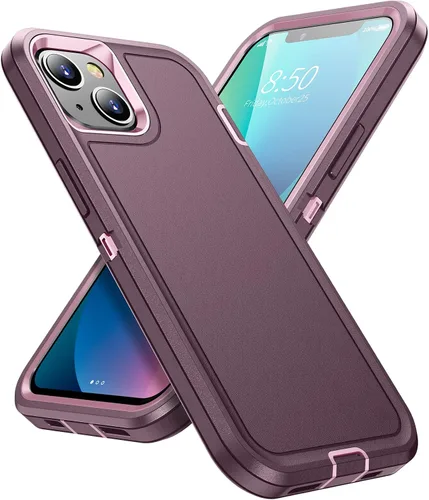 Vista 9 de Funda para iPhone 13 para hombre, híbrida a prueba de caídas, resistente, a prueba de golpes, ajuste delgado, funda protectora para iPhone 13/14