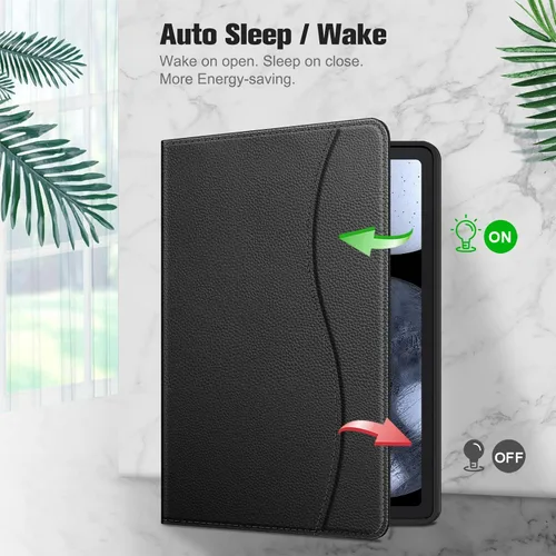 Vista 5 de Fintie Funda para Samsung Galaxy Tab S6 Lite 10.4 Pulgadas 2024/2022/2020 con Soporte para S Pen, Funda Trasera de TPU Blanda con Visor Multiángulo