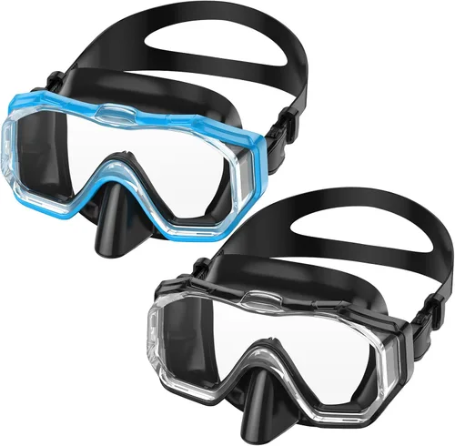 Vista 14 de WSTOO Adults Swim Goggles with Nose Cover to Prevent Water Inhaling, Anti-Fog Swimming Mask for Youth Men Women