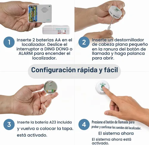 Vista 4 de Localizador inteligente inalámbrico con dos botones de llamada
