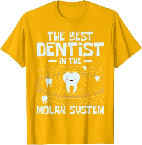 Vista 32 de El mejor dentista - Molar Teeth Dental Odontología DDS Camiseta Negro