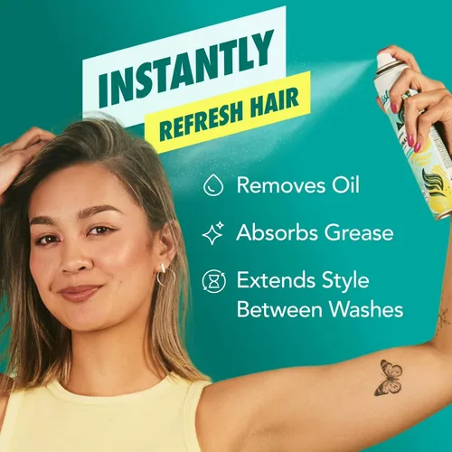 Vista 10 de Batiste Champú seco original, absorbe aceite y grasa, aroma clásico limpio, 3.81 onzas (paquete de 2)