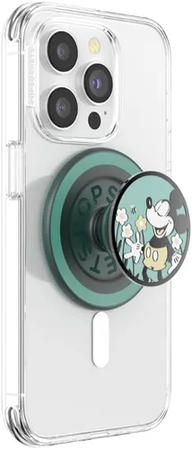 Vista 27 de PopSockets Agarre adhesivo para teléfono, soporte, soporte para teléfono, Disney - Mickey Cobweb