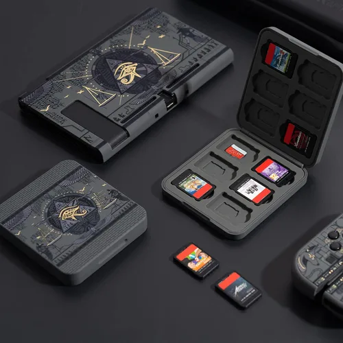 Vista 5 de GeekShare Portable Switch Game Card Case-Switch Game Holder Case with 12 Game Card Slots-Game Card Carrying Storage Box Compatible with Nintendo
