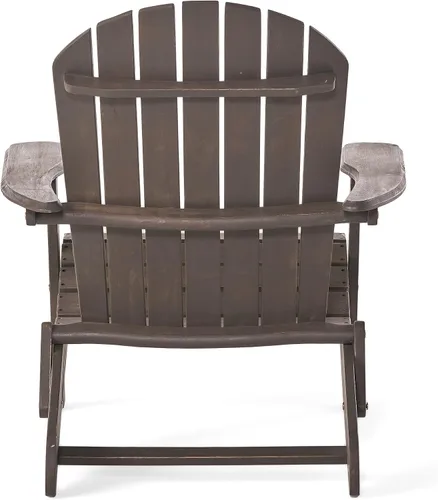 Vista 9 de Christopher Knight Home Hanlee - Sillas plegables Adirondack de madera, juego de 2 piezas, acabado gris