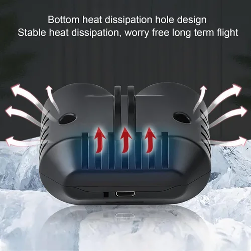 Vista 6 de Proyector de búho para drones, luz nocturna de 4 modos para DJI FPV, para AIR 2S, para Mavic AIR 2, para Mavic 2, reflector de luz LED para pesca