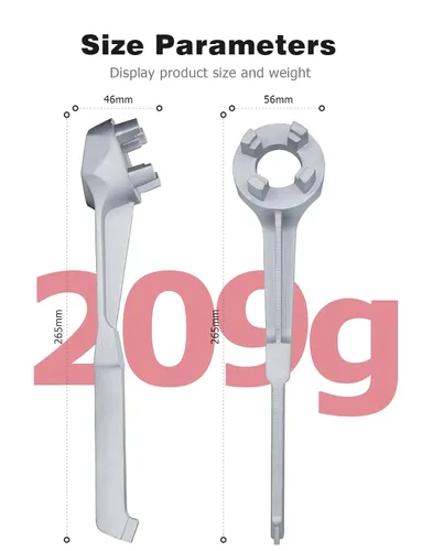Vista 7 de Mellbree - Llave de tapón de aluminio - Herramienta para abrir barriles de galones de 10, 15, 20, 30, 50, 55 galones - Se ajusta a tapas de bung