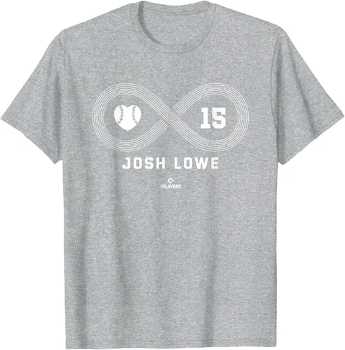 Vista 7 de Camiseta Infinite Love Josh Lowe Tampa Bay MLBPA, Negro