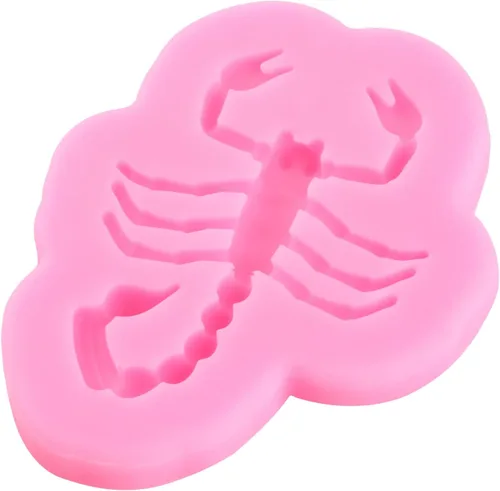 Vista 6 de Molde de silicona para insectos para fondant de escorpión, para decoración de pasteles, decoración de cupcakes, azúcar, manualidades, caramelo
