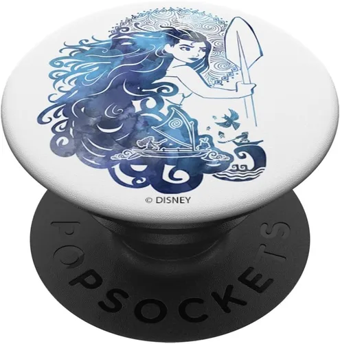 Vista 6 de Disney Moana Story In Hair PopSockets acuarela MagSafe PopGrip para iPhone