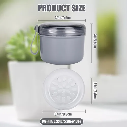 Vista 5 de Estuche de baño de dentadura, taza de dentadura sin fugas, caja de dentadura de gran capacidad, almacenamiento portátil para todo tipo de dentaduras