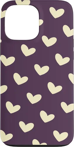 Vista 23 de Yellow Heart Pattern Minimalist Love Case for iPhone 16