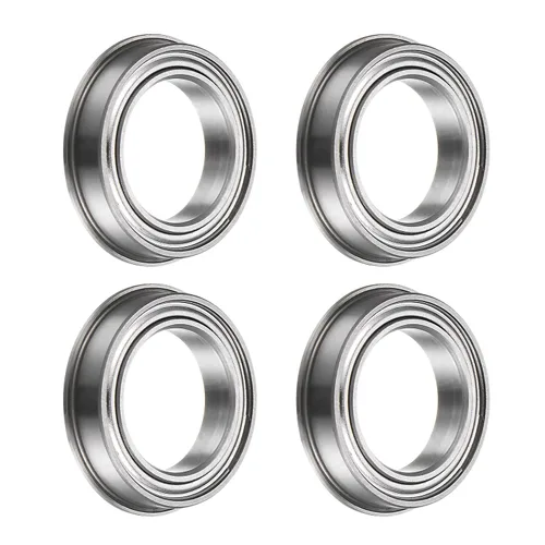 Vista 30 de uxcell MF52ZZ ensanchó el rodamiento de bolas, 4pcs 6.6x16.4x8.2 ft m acero cromado doble blindado ABEC1 cojinetes de brida Double Shielded, ABEC1