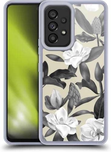 Vista 10 de Head Case Designs Funda de gel suave con licencia oficial de Anis Illustration Grey Aqua Magnolias compatible con Samsung Galaxy A53 5G (2022)