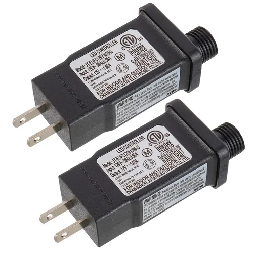 Vista 12 de Controlador LED de repuesto para transformador de 12 V, 6 W, clase 2, con 8 modos de suministro para cadena de luces de Navidad, decoraciones