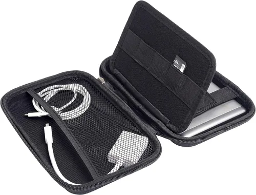 Vista 2 de Black Hard Protective Case Cover Compatible with The Barbie Tablet. Powered by nabi.