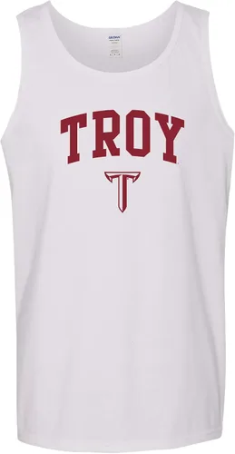Vista 57 de NCAA Arch Logo - Camiseta sin mangas de la Universidad de la Escuela