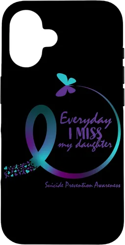 Vista 32 de Loving Memory Daughter Suicide Awareness Prevention Phone Case for iPhone 17