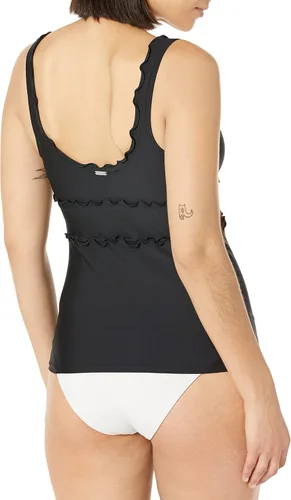 Vista 16 de DKNY Top tankini con cuello en V estándar para mujer