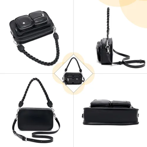 Vista 3 de ACUARIO Small Crossbody Bags for Women-PU Leather Handbag Shoulder Strap Bags Purses