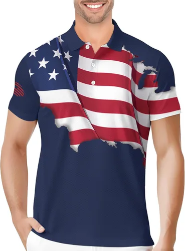 Vista 24 de PAGYMO Camisetas de golf divertidas para hombre, diseño de impresión loca Aop-polo-06361