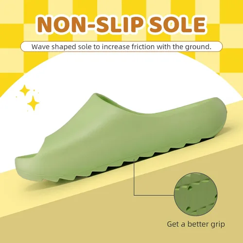 Vista 54 de Sandalias acolchadas para mujeres, hombres y niños, cómodas, antideslizantes, suaves, impermeables, para baño, ducha, sandalias acolchadas de suela