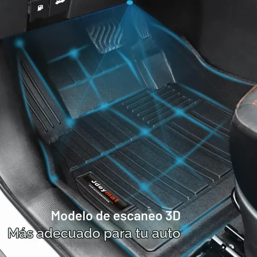 Vista 4 de Juego de alfombrillas de ajuste personalizado para todo tipo de clima de 2 filas y revestimiento de carga para maletero, compatible con accesorios