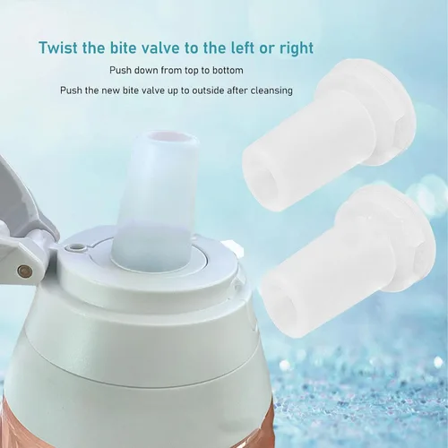 Vista 4 de Válvula de mordida de botella de repuesto de silicona para botella de agua para ajuste perfecto, filtro Brita, filtro de botella de agua Brita
