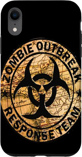 Vista 24 de iPhone 16 Funny Halloween Apocalypse Outbreak Zombie Response Team Case