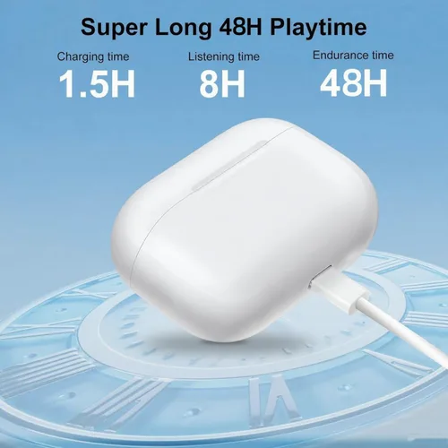 Vista 3 de Auriculares inalámbricos, auriculares Bluetooth pro (2ª generación), auriculares con micrófono de 48 horas de reproducción, sonido de alta