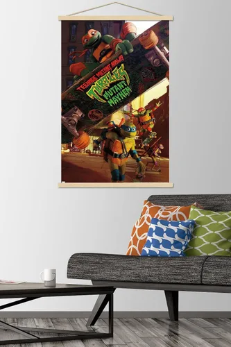 Vista 2 de Trends International Teenage Mutant Ninja Turtles: Mutant Mayhem - Póster de pared de una hoja, 22.37 x 34.00 pulgadas, paquete de impresión premium