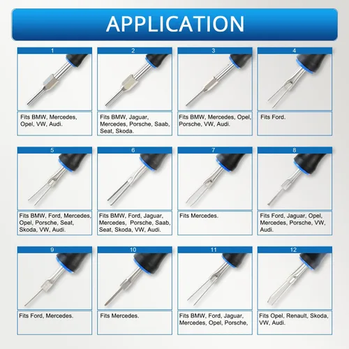 Vista 3 de YSTOOL Kit de liberación de terminales 23PCS Azul