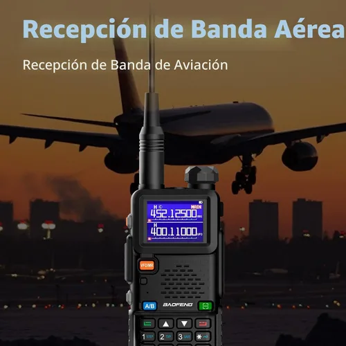 Vista 4 de Baofeng Radio UV-5RM Radio de Jamón de mano UV5R Walkie Talkies de largo