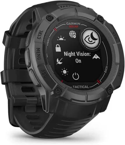 Vista 9 de Garmin Instinct 2X Solar - Edición táctica, carga solar, reloj inteligente GPS resistente, linterna integrada, calculadora de balística, paquete