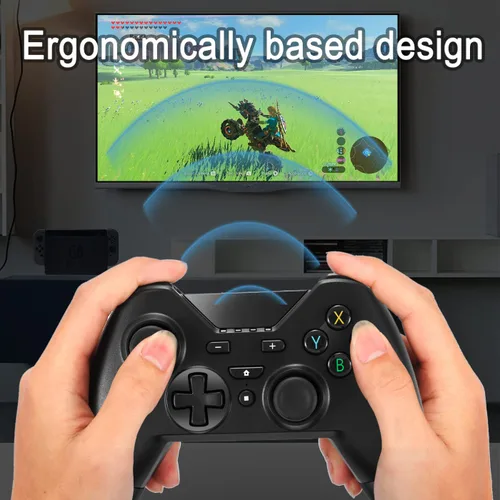 Vista 6 de UNIHOW Bluetooth Controller for SwitchMacPCPhoneiOSAndroidFire TV, Remote Game Controller with Custom Programmable ButtonWake UpTurboScreenshotGyro