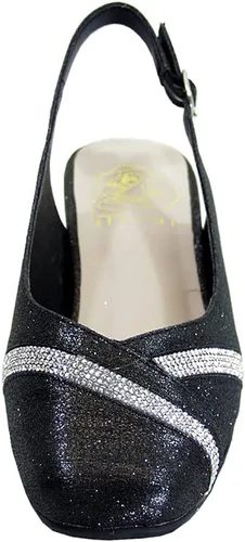 Vista 2 de Floral Shelby - Zapatos de tacón ancho con punta cuadrada para mujer