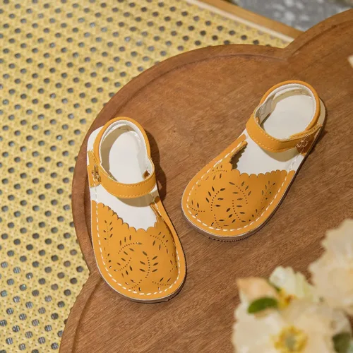 Vista 123 de THEE BRON Sandalias cómodas para niñas, zapatos para niños, sandalias rellenas