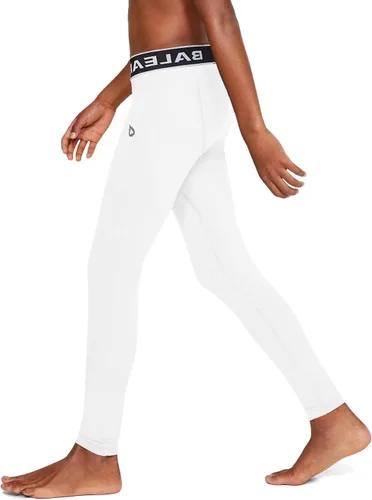 Vista 2 de BALEAF Pantalones de compresión para jóvenes, leggings para niños, pantalones de béisbol para niños, medias de capa base, fútbol, baloncesto