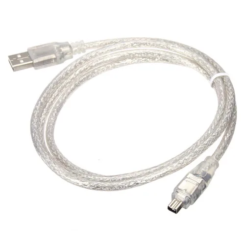Vista 3 de xiwai USB macho a Firewire IEEE 1394 4 Pin macho iLink Cable adaptador para DCR-TRV75E DV 39.4 in