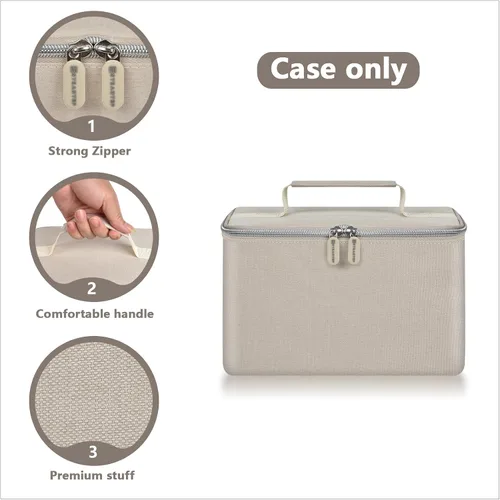 Vista 3 de Bolsa de transporte para batidora de mano digital para batidoras de mano KitchenAid 5/6/7/9 Ultra Power Speed, estuche de almacenamiento de viaje