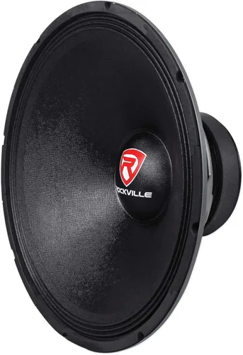 Vista 3 de Rockville RVW1800P4 1800W 18 pulgadas 4-Ohm Raw DJ Subwoofer, 900W RMS, bobina de voz CCAW de 3 pulgadas de 4 capas, cono reforzado con Kevlar, imán
