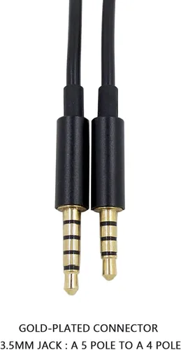 Vista 5 de JAINTA - Cable de repuesto A10 A40 compatible con auriculares Astro A10 A40 A30 A50, cable compatible con Xbox One Play Station 4, PS4, cable