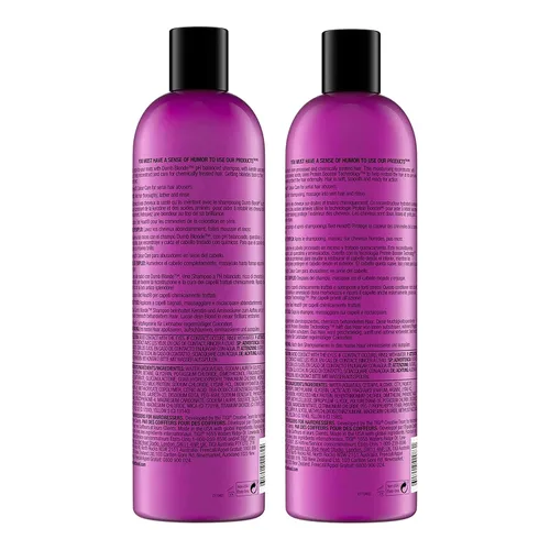 Vista 2 de TIGI Bed Head Dumb Blonde Champú y acondicionador reconstructor Duo – 25.36 oz cada uno, paquete de de 2