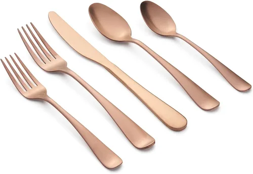 Vista 9 de Cambridge Silversmiths Rhiannon Black Satin - Juego de cubiertos de 20 piezas, servicio para 4
