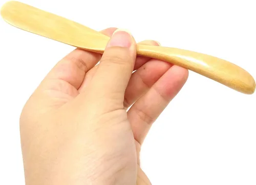 Vista 4 de Honbay 4 espátulas de madera hechas a mano para cocina